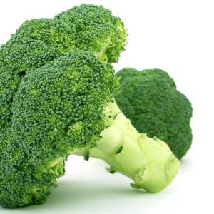 Fresh green vegetable, isolated over white